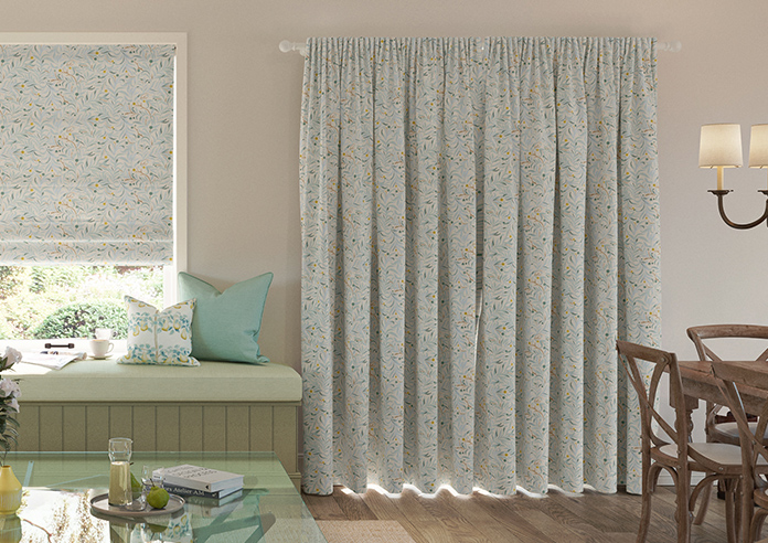 Malory, Aqua - Made to Measure Curtains - Image 7